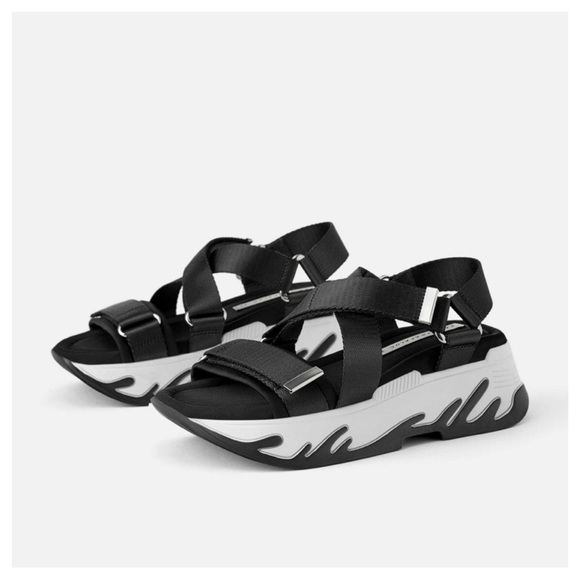 ZARA
Athletic Platform Sandals size EUR 40 US 9 - Picture 1 of 15
